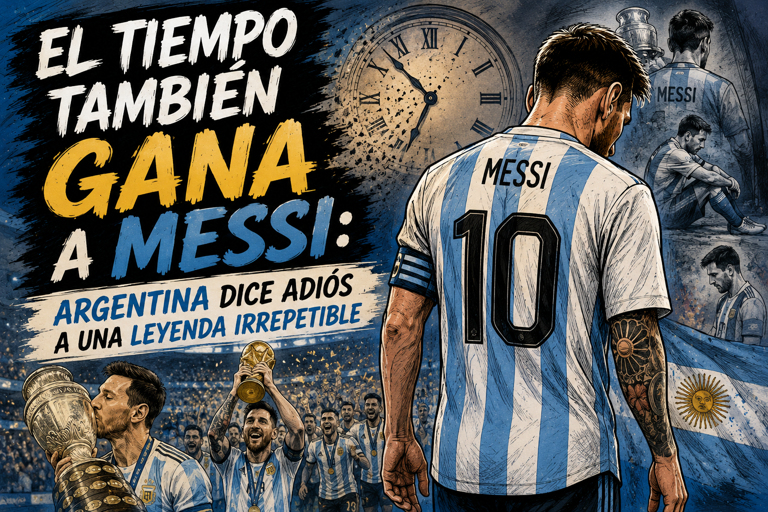 El tiempo también gana a Messi: Argentina dice adiós a una leyenda irrepetible