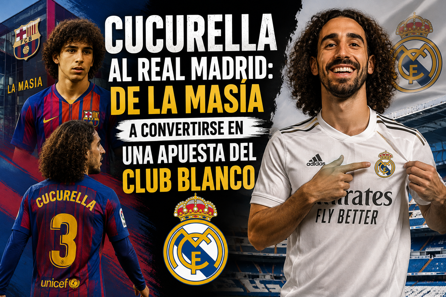 Cucurella al Real Madrid: de La Masía a convertirse en una apuesta del club blanco