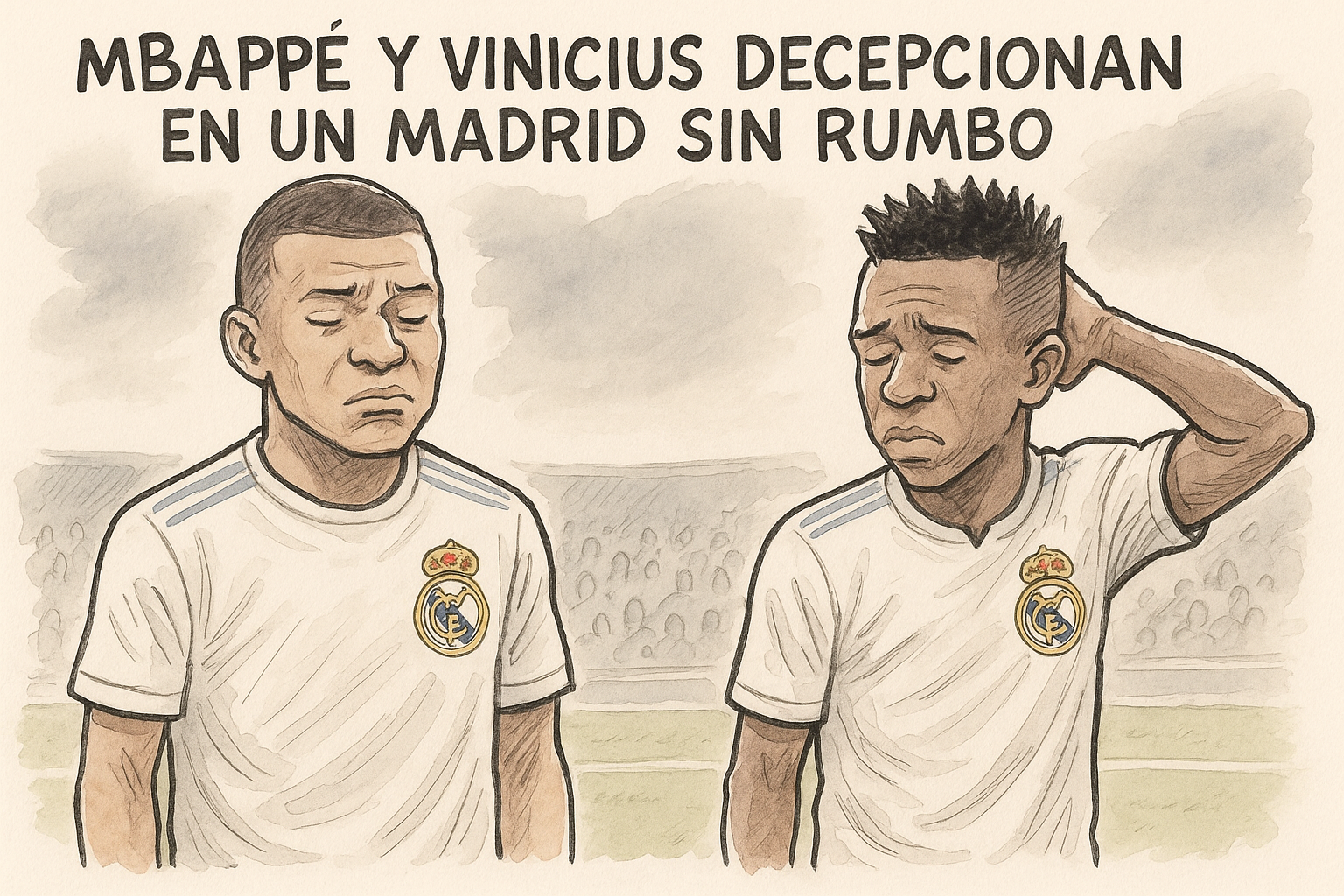 Mbappé y Vinicius decepcionan en un Madrid sin rumbo