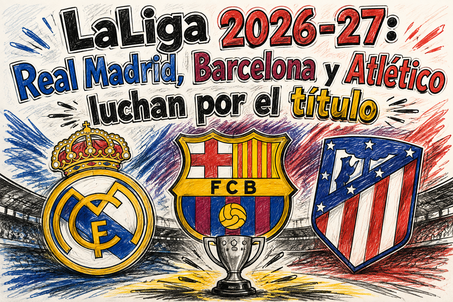 LaLiga 2026-27: Real Madrid, Barcelona y Atlético luchan por el título