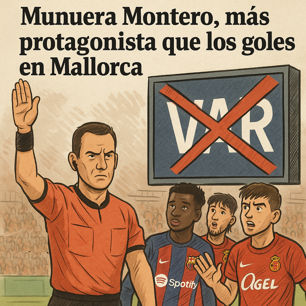 Munuera Montero, más protagonista que los goles en Mallorca