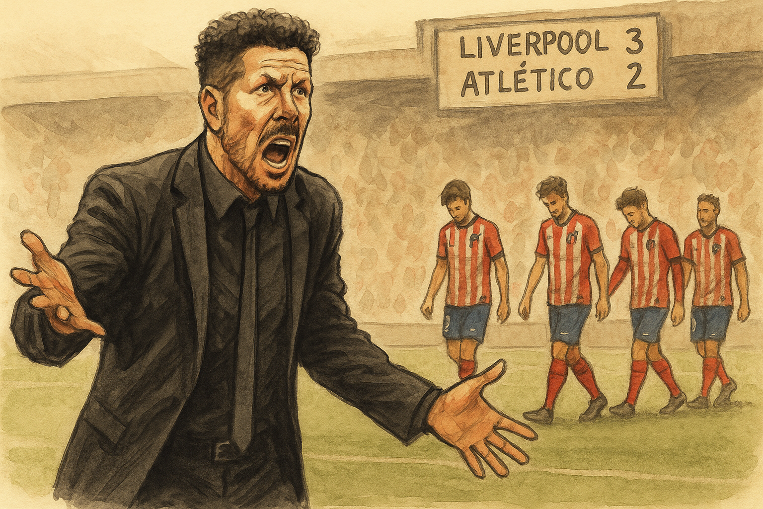 Atlético cae en Anfield: errores de siempre y un show que tapa la derrota