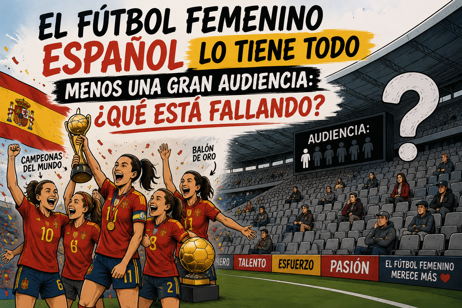 El fútbol femenino español lo tiene todo menos una gran audiencia: ¿qué está fallando?