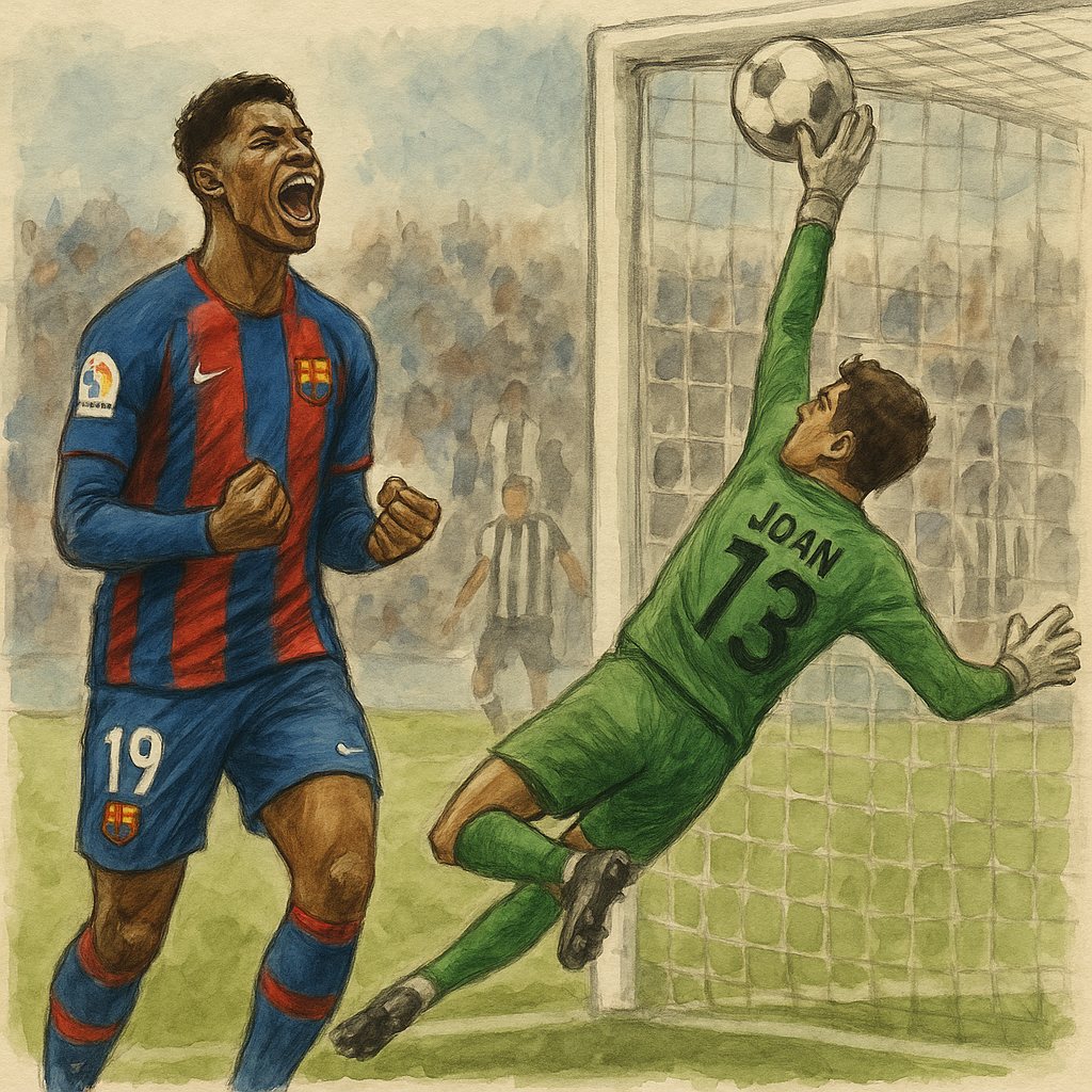 Barcelona vence 1-2 al Newcastle con doblete de Rashford y un recital de Joan García