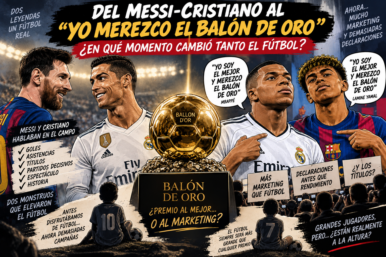 Del Messi-Cristiano al “yo merezco el Balón de Oro”: ¿en qué momento cambió tanto el fútbol?