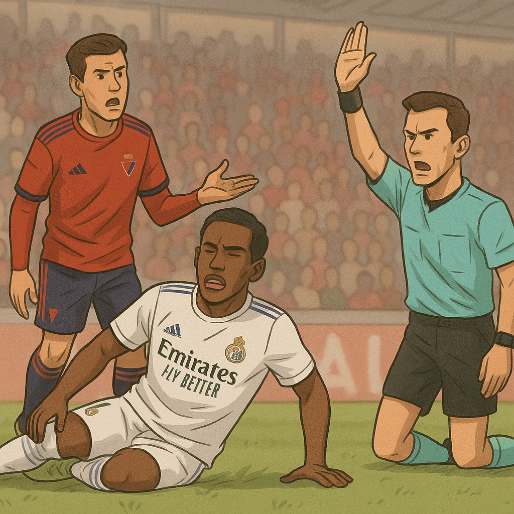 Críticas al árbitro… ¡por acertar! El surrealismo del Real Madrid vs Osasuna