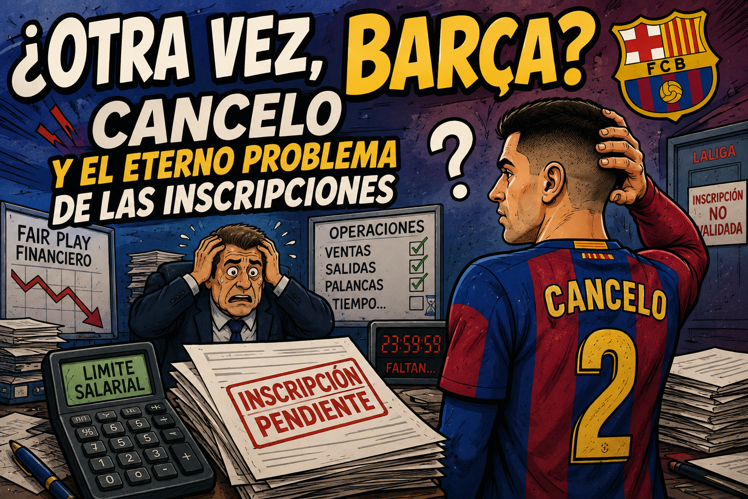 ¿Otra vez, Barça? Cancelo y el eterno problema de las inscripciones