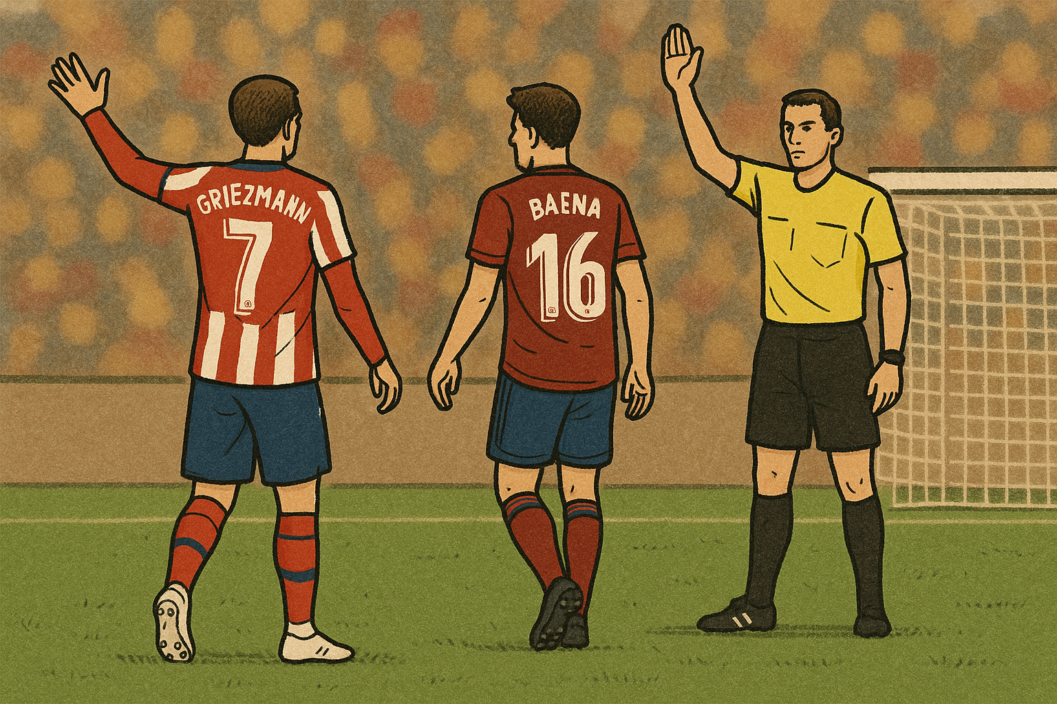 Atlético de Madrid vence a Osasuna 1-0 con polémica por gol anulado