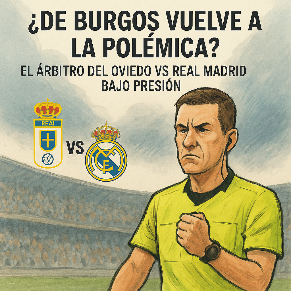 ¿De Burgos vuelve a la polémica? El árbitro del Oviedo vs Real Madrid bajo presión