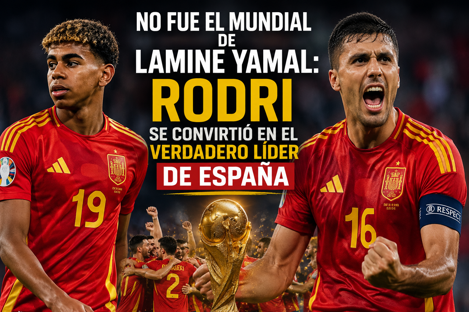 No fue el Mundial de Lamine Yamal: Rodri se convirtió en el verdadero líder de España