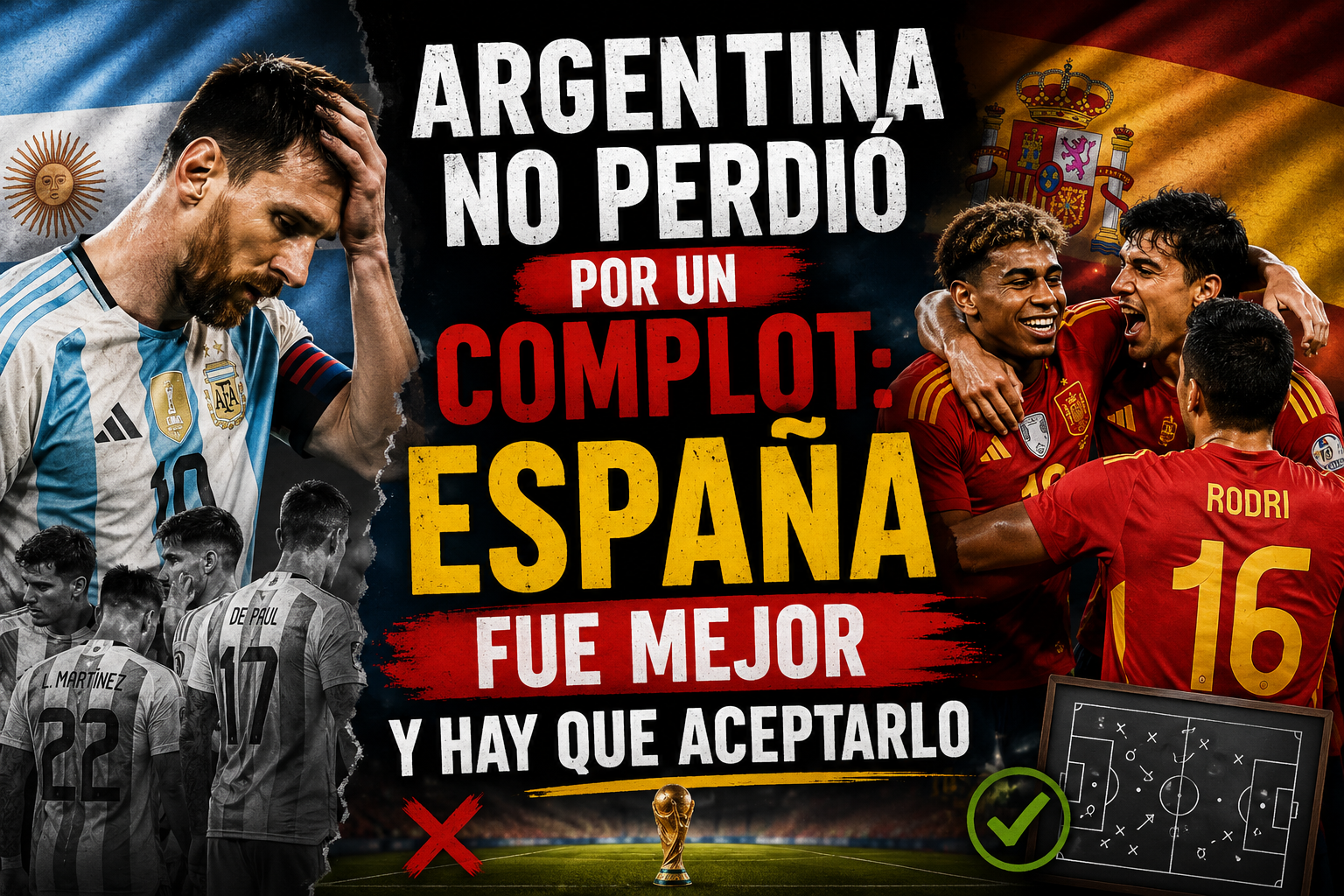 Argentina no perdió por un complot: España fue mejor y hay que aceptarlo