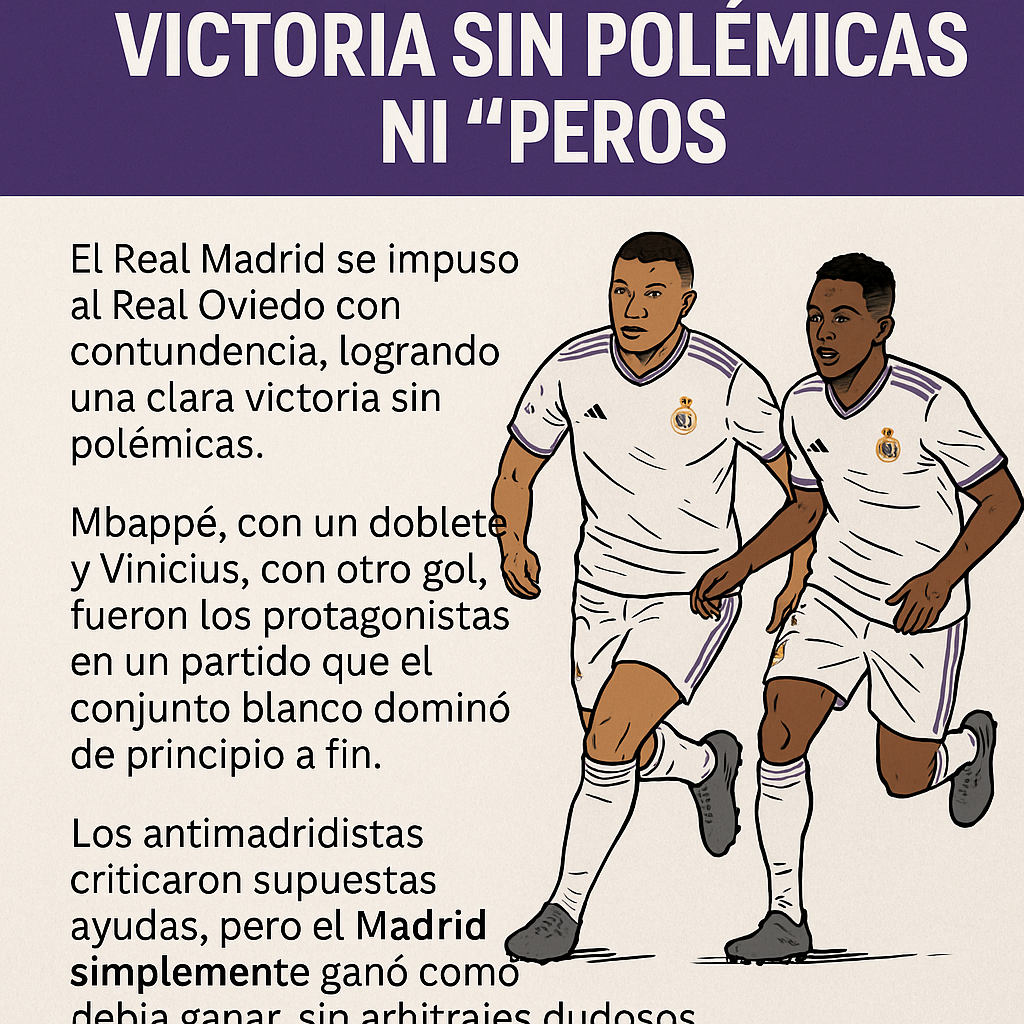 Real Oviedo 0-3 Real Madrid: victoria sin polémicas ni “peros”