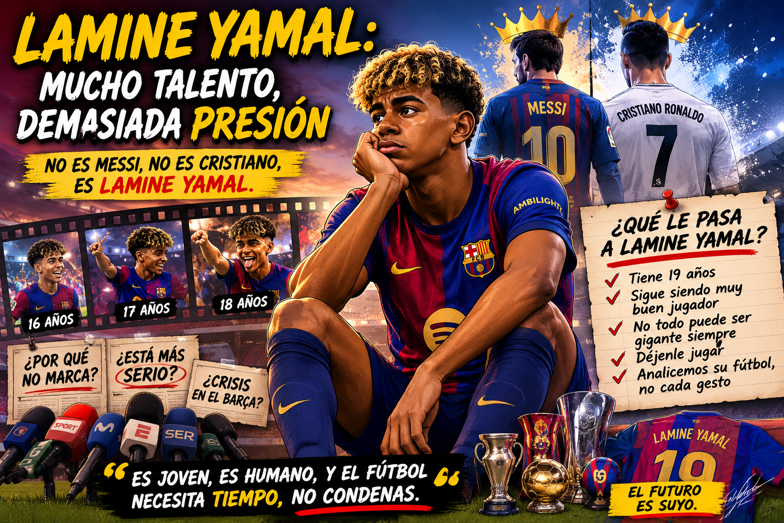 Lamine Yamal no es Messi ni Cristiano: dejémosle escribir su propia historia