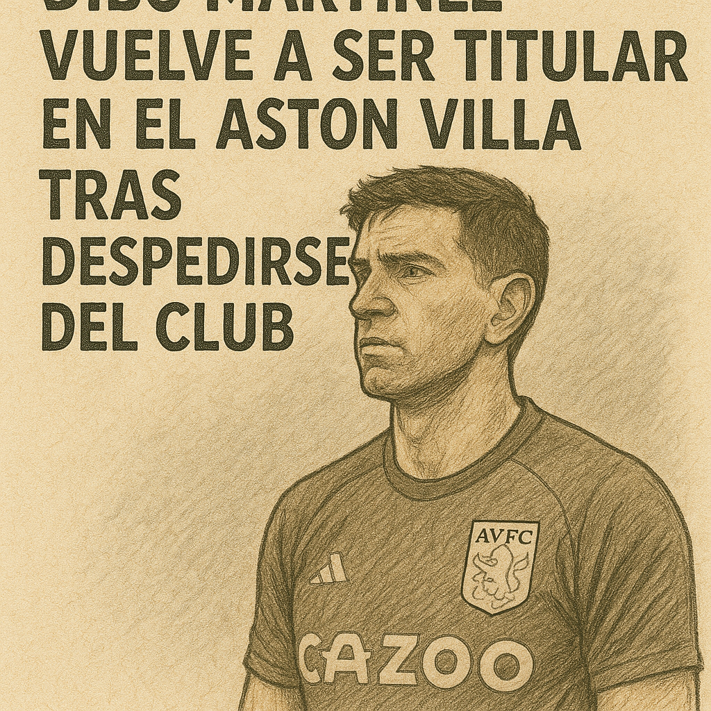 Dibu Martínez vuelve a ser titular en el Aston Villa tras despedirse del club