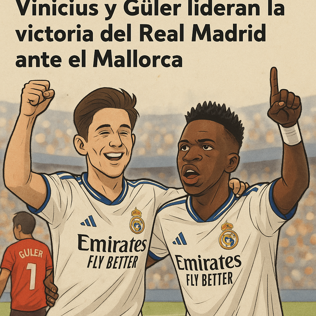 Vinicius y Güler lideran la victoria del Real Madrid ante el Mallorca