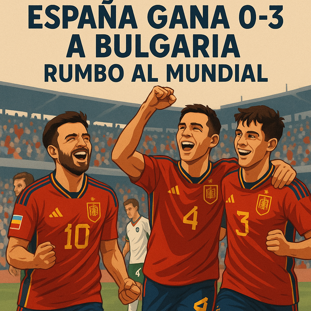 España vence 0-3 a Bulgaria en su debut clasificatorio al Mundial 2026 y deja buenas sensaciones