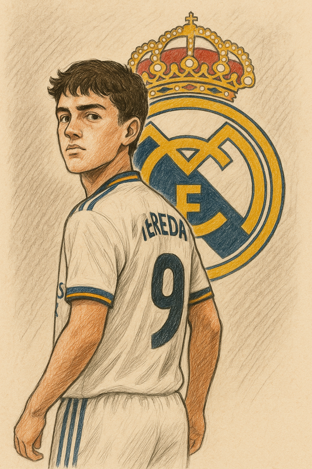 Gonzalo hereda el 9 del Real Madrid: ¿la nueva promesa blanca