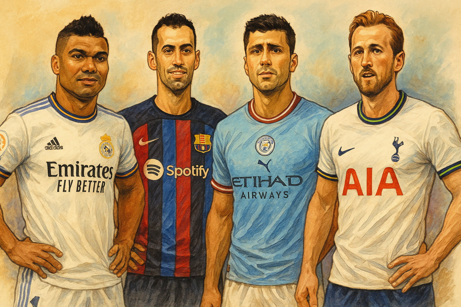 ¿Quién fue el mejor en su prime? Busquets, Casemiro, Rodri o Kane
