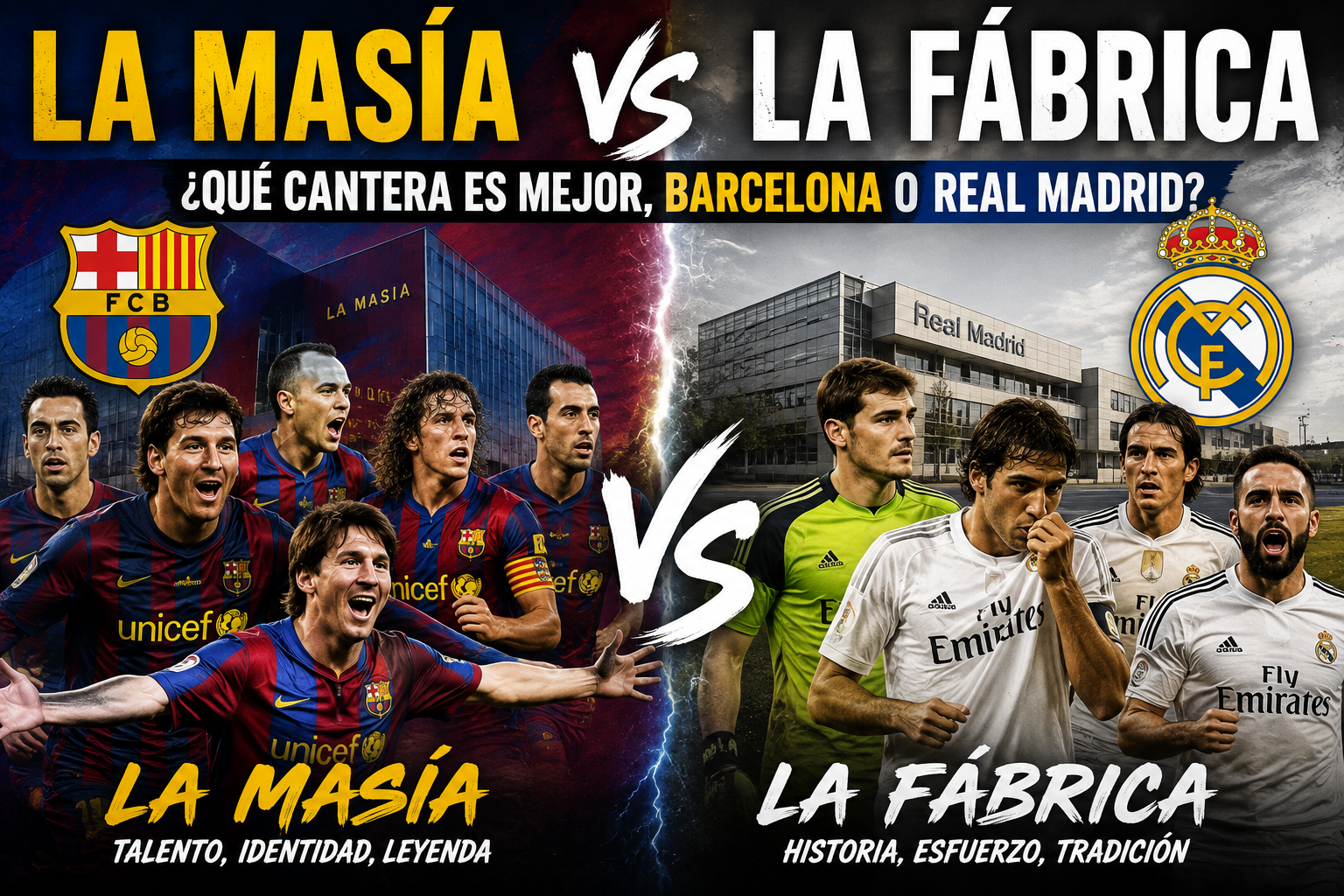 La Masía vs La Fábrica: ¿qué cantera es mejor, Barcelona o Real Madrid?