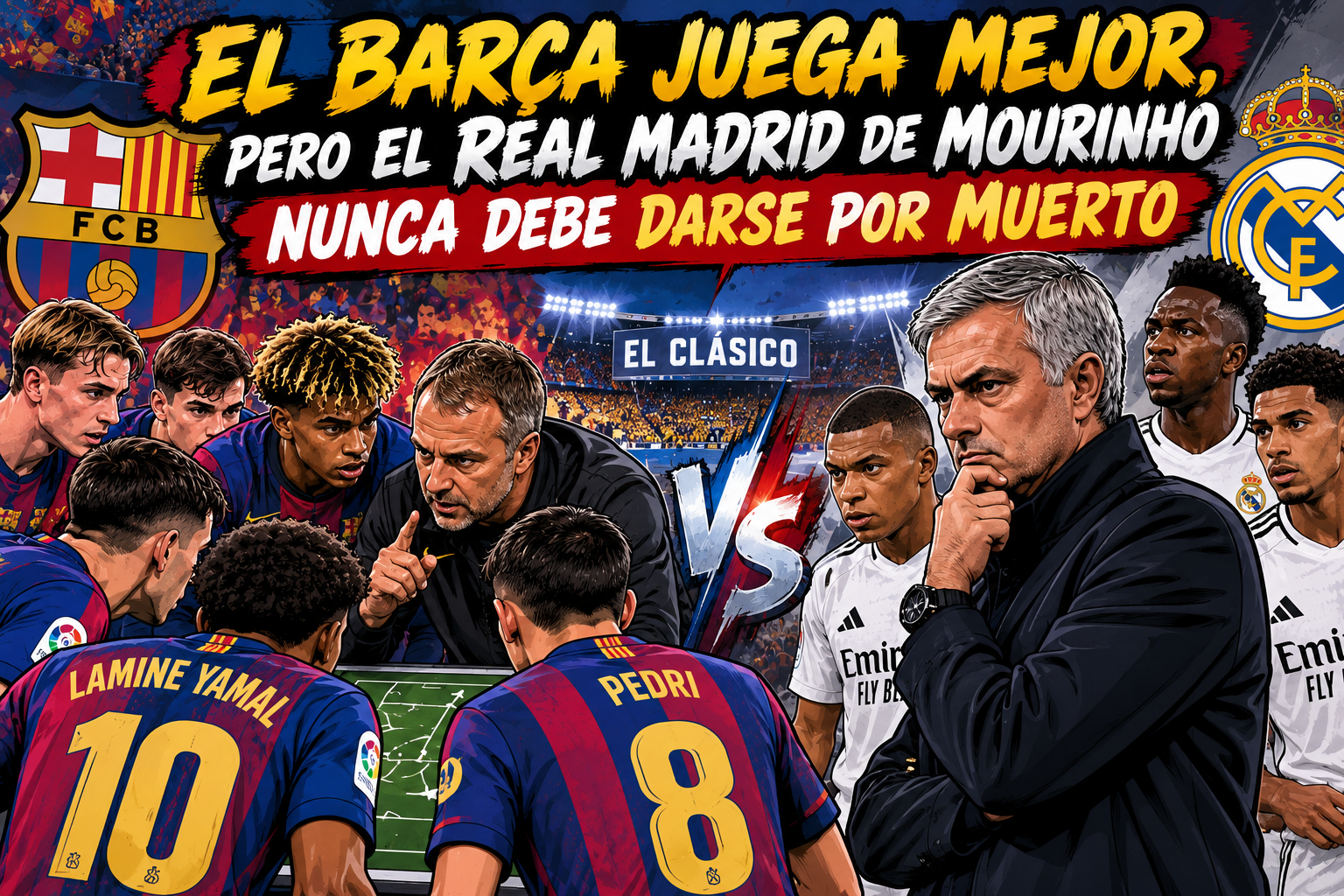 El Barça juega mejor, pero el Real Madrid de Mourinho nunca debe darse por muerto