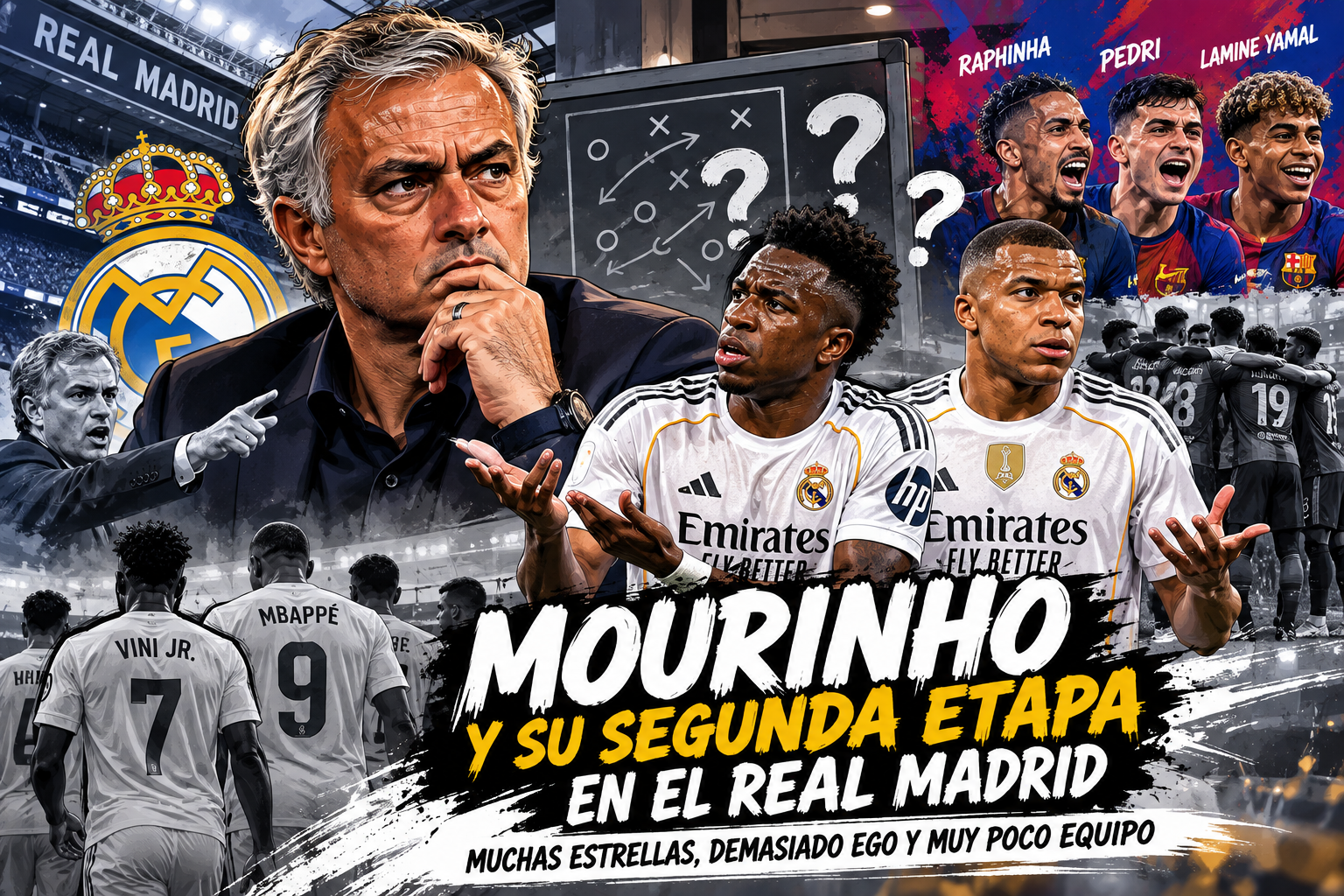 Mourinho ha vuelto, pero el Real Madrid no: muchas estrellas, demasiado ego y muy poco equipo
