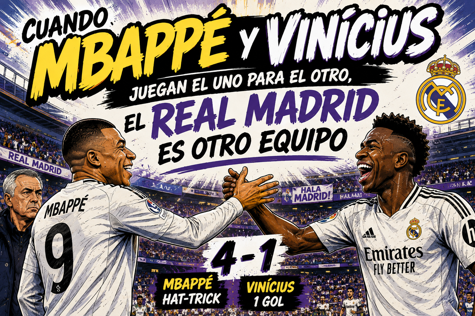 Cuando Mbappé y Vinícius juegan el uno para el otro, el Real Madrid es otro equipo