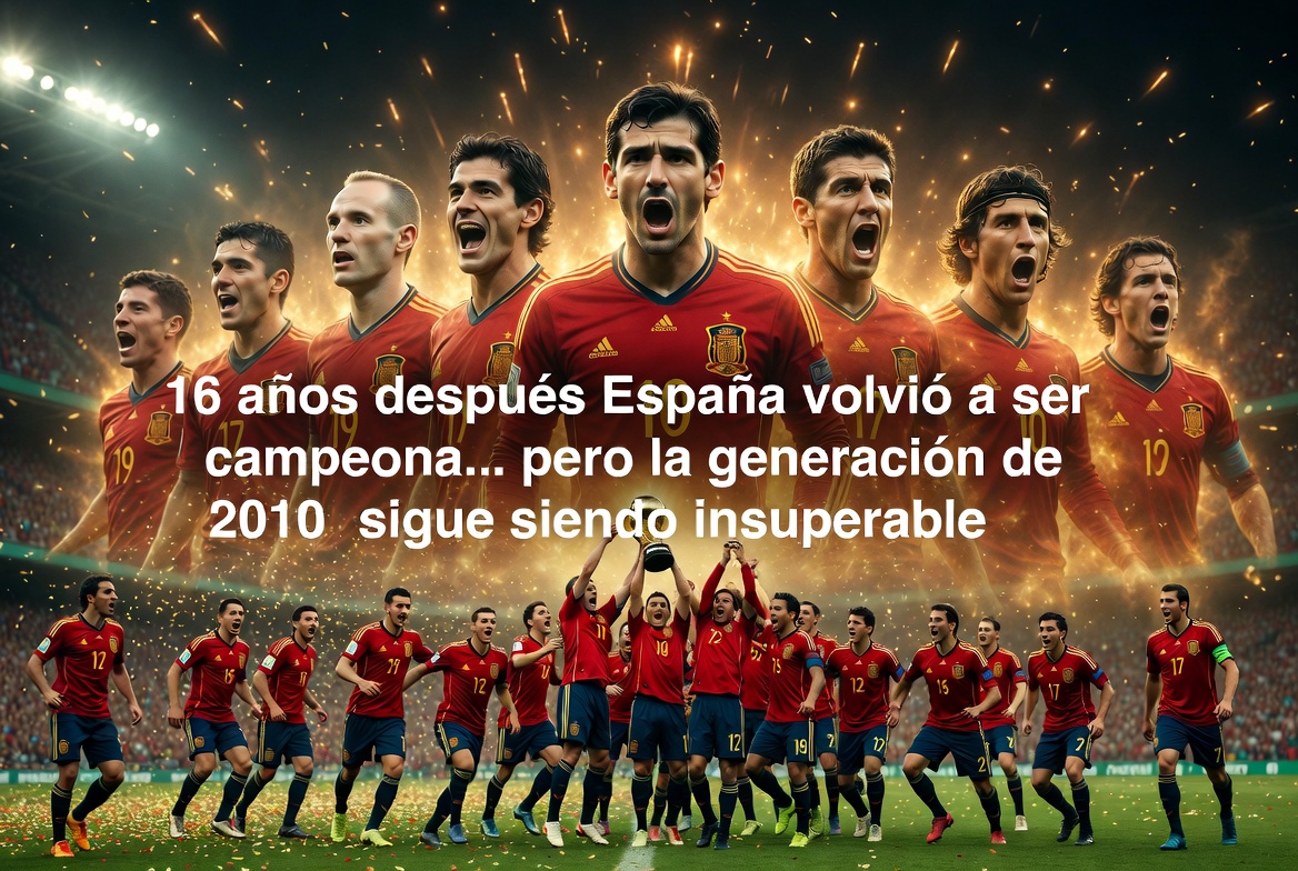 16 años después España volvió a ser campeona… pero la generación de 2010 sigue siendo insuperable