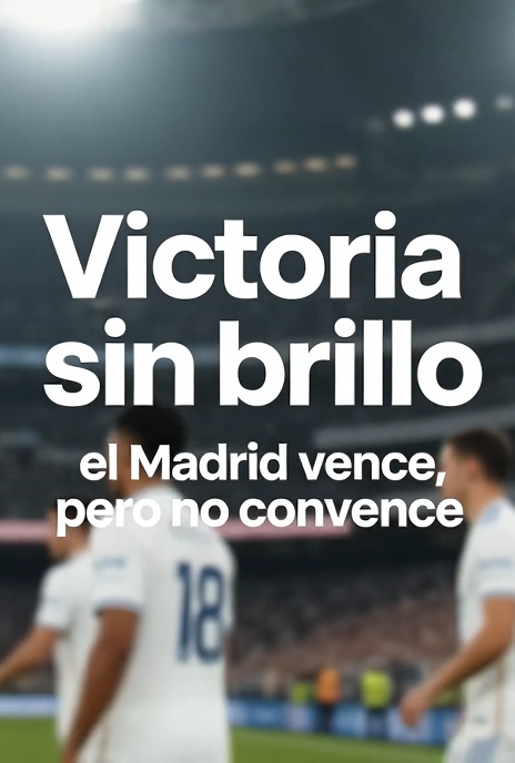 Victoria sin brillo: el Madrid vence, pero no convence