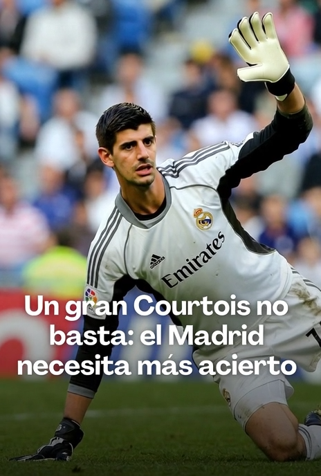 Un gran Courtois no basta: el Madrid necesita más acierto