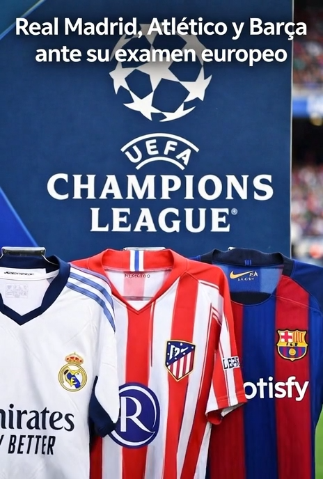 Real Madrid, Atlético y Barça ante su examen europeo